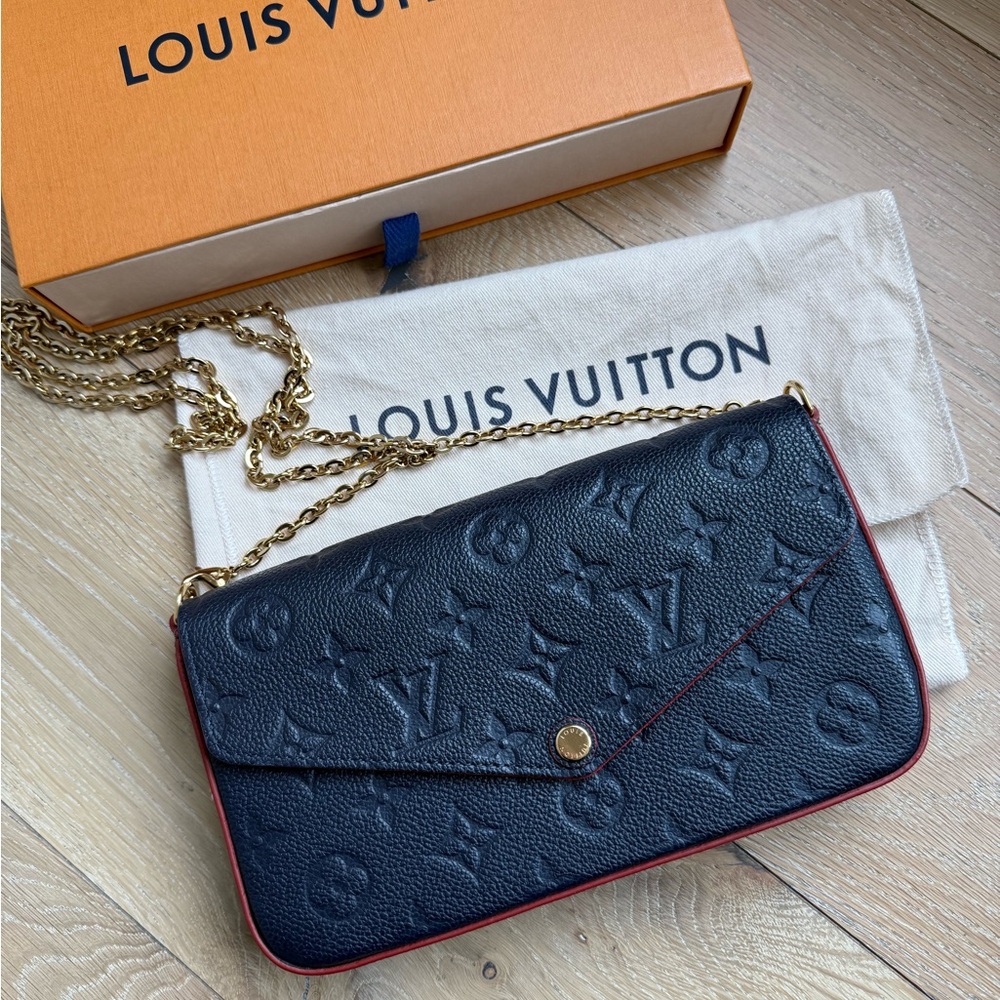 Louis Vuitton Félicie Pochette Monogram Empreinte Leather